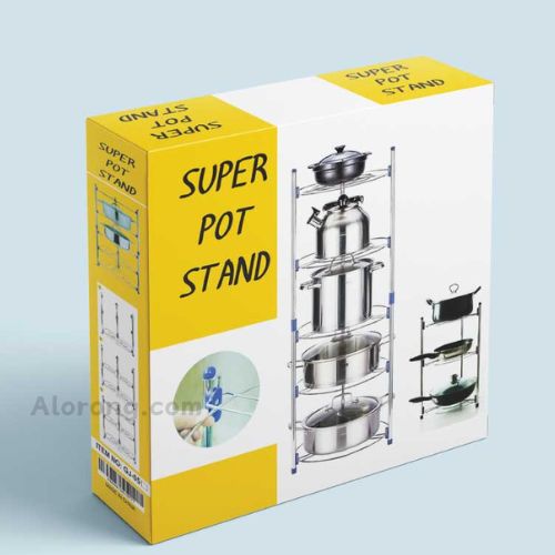 Super Pot Stand 5 Layer Kitchen Pot Organizer
