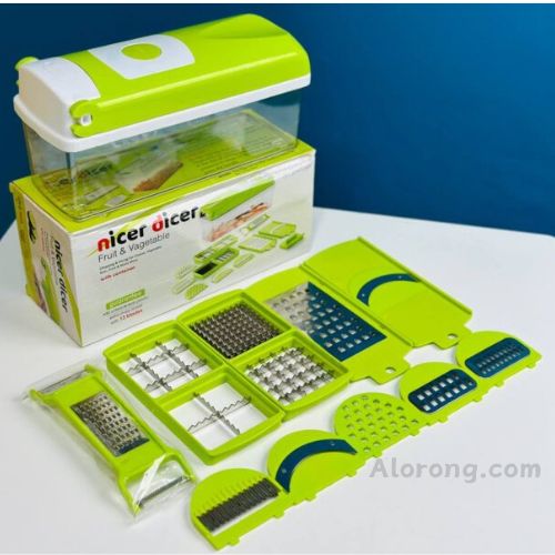 Nicer Dicer 15 In 1 Vegetable And Fruit Chopper With Stainless Steel Blades