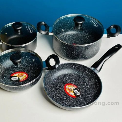 Kiam 7 Pieces Marble Die-Casting Cookware