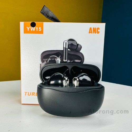 YW15 Active Noise Cancelling Earbuds – Black