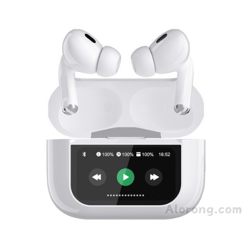 T13 Air buds ANC – ENC with Digital Display – WHITE