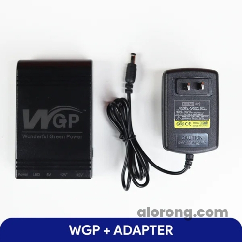 COMBO! 2024 NEW Model! WGP mini UPS 5/12/12V (10400mAh) + GearUP 12V/3A Adapter