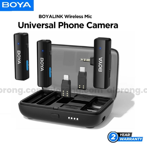 BOYA BOYALINK All-In-One Wireless Microphone System for iPhone & Android