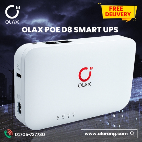 OLAX POE D8 Smart UPS DC 5V 9V 12V ALL IN ONE 20000mah 24W Portable Router UPS